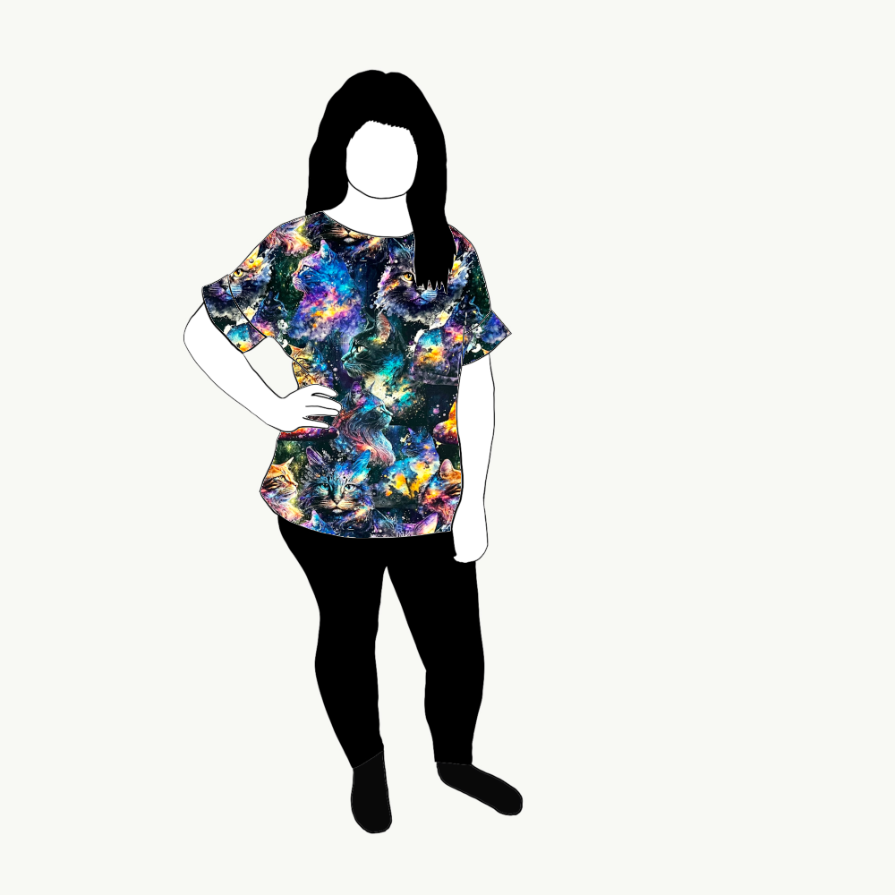 Oversized T-shirt Cosmic Cats