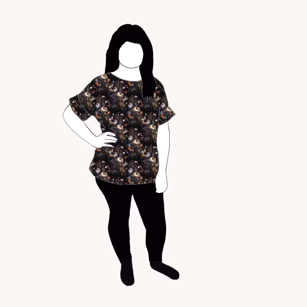 Oversized T-shirt Luminated Garden