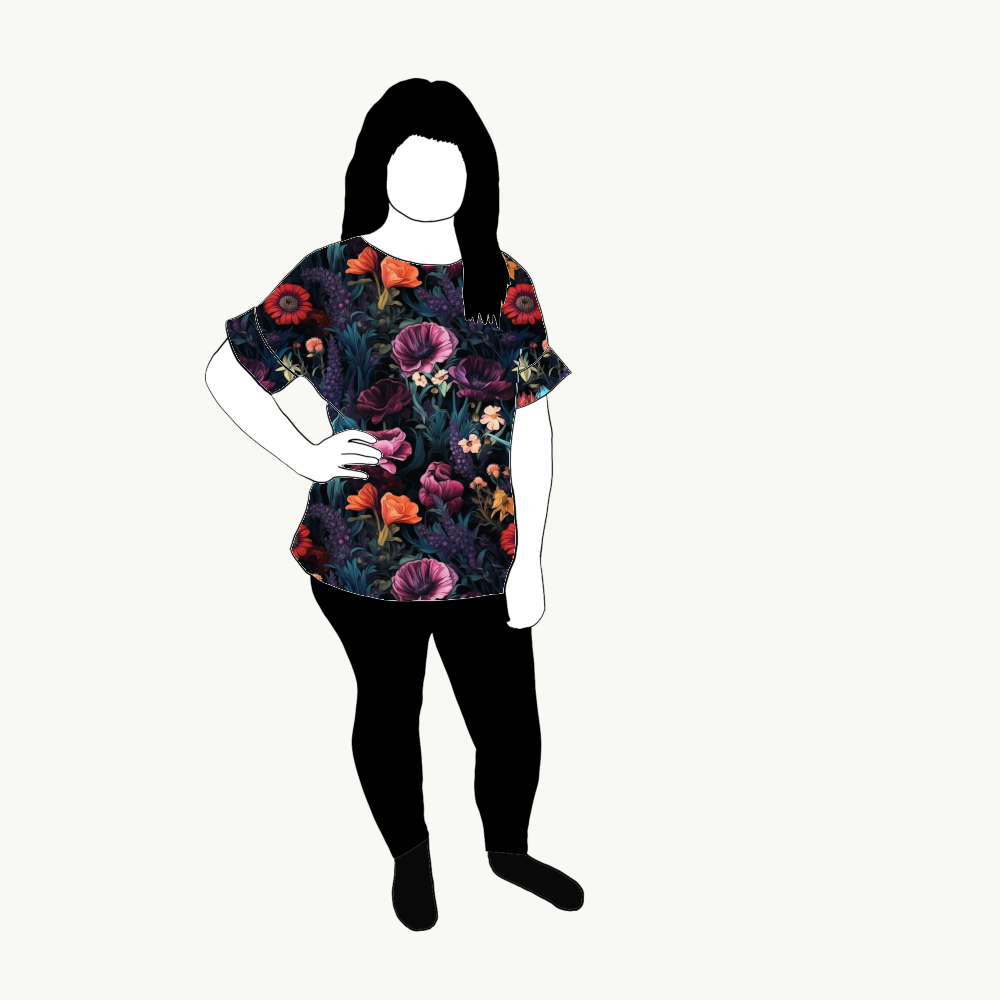 Oversized T-shirt Moody Floral