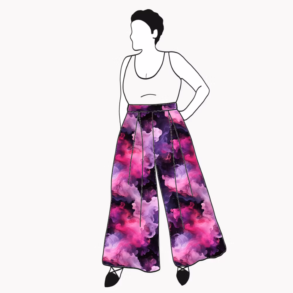 Pink Ink Culottes (långa & 3/4 långa)