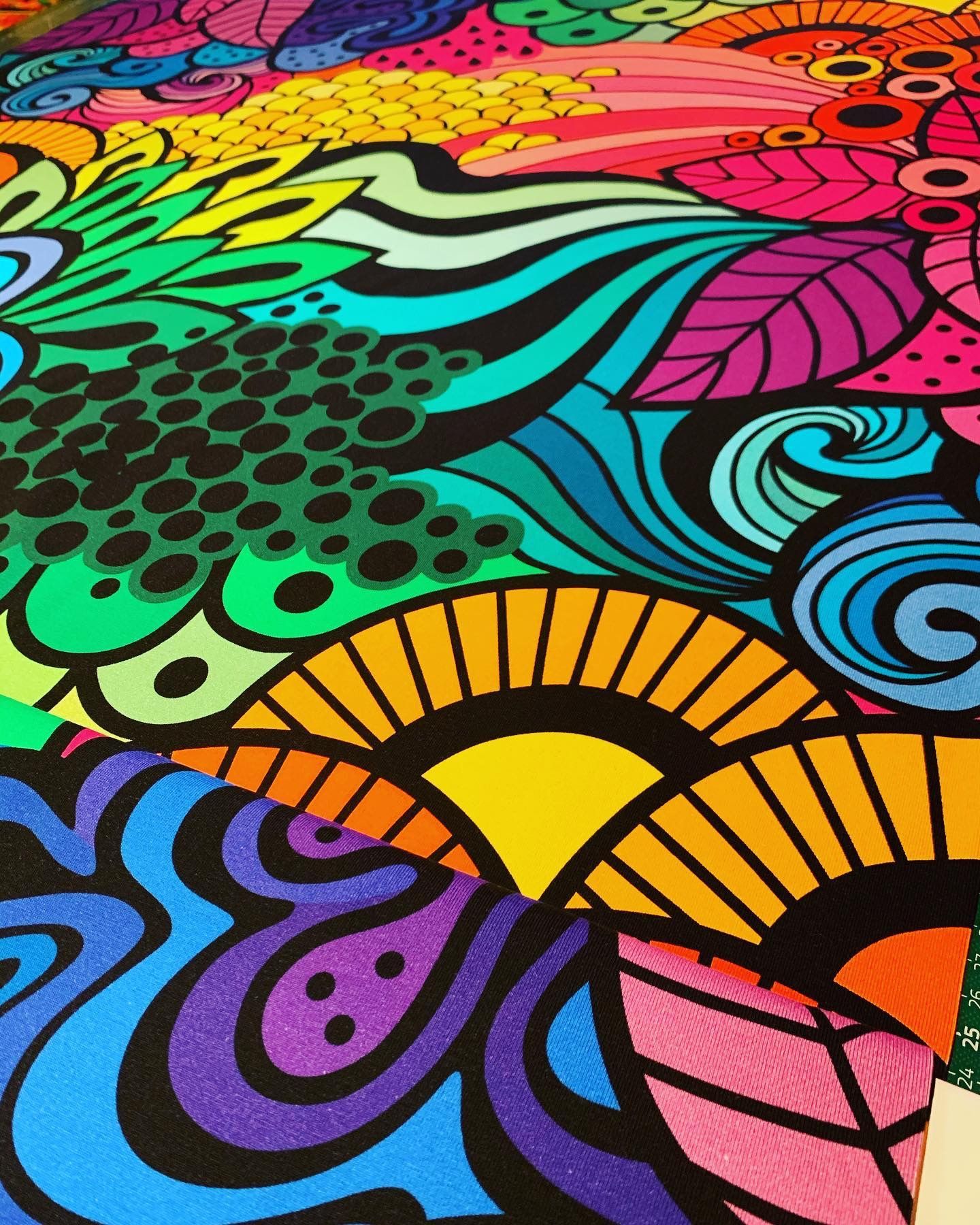 Groovy Rainbow Haremjumpsuit 3/4-ärm