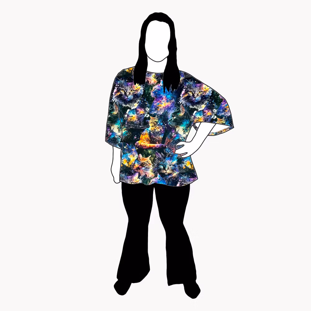 Cosmic Cats Kimono Tee