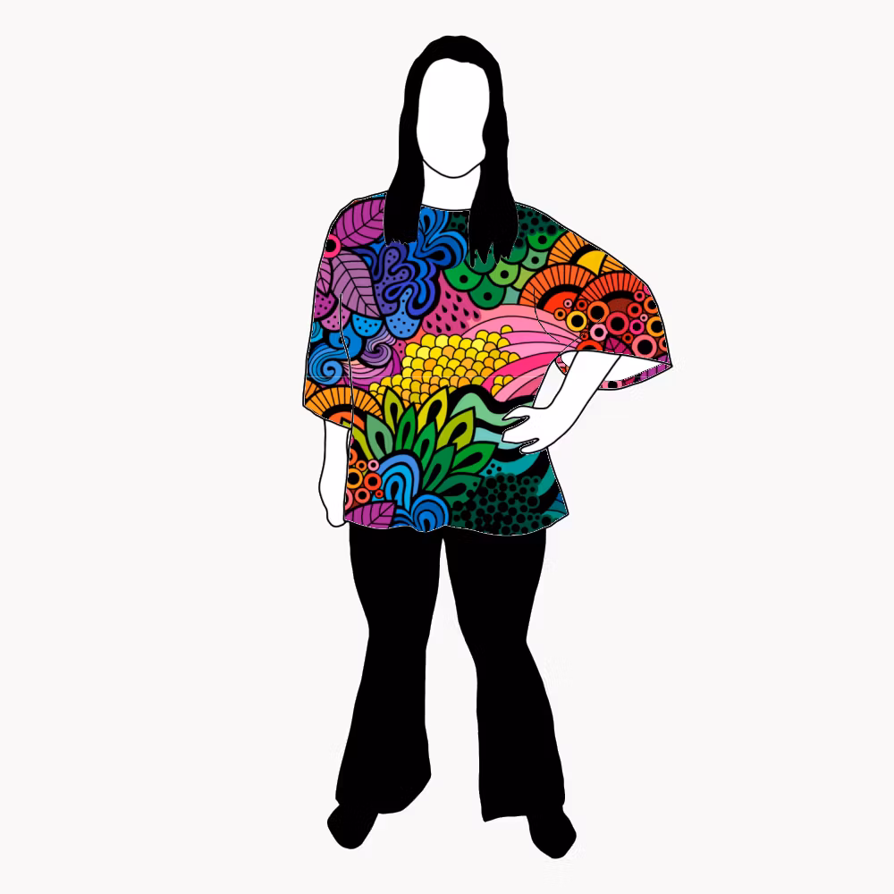 Groovy Rainbow Kimono Tee