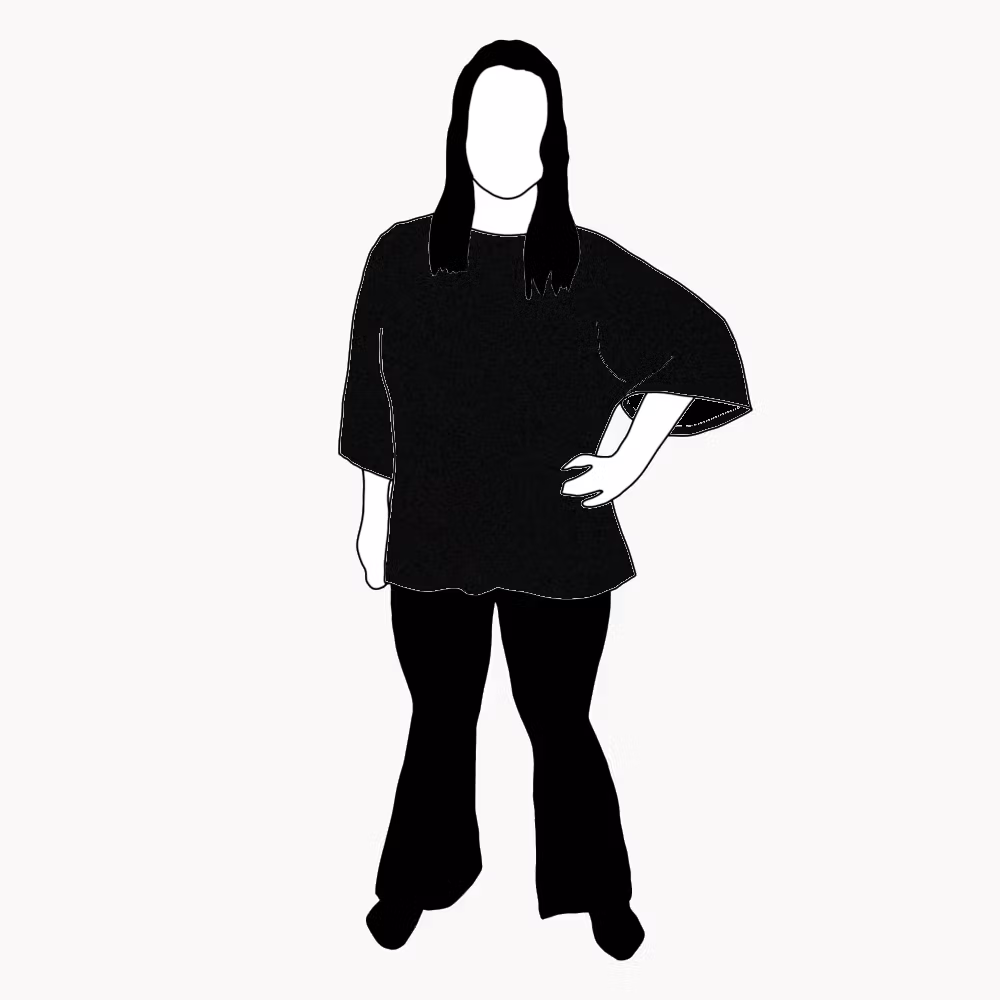 Black Kimono Tee