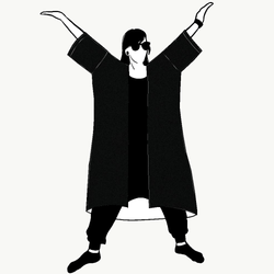Black Jersey kimono