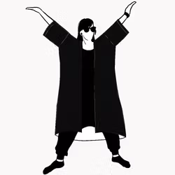Black Jersey kimono