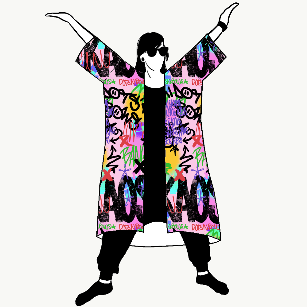KAOS Jersey kimono