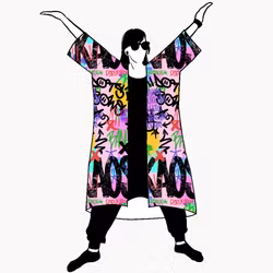 KAOS Jersey kimono
