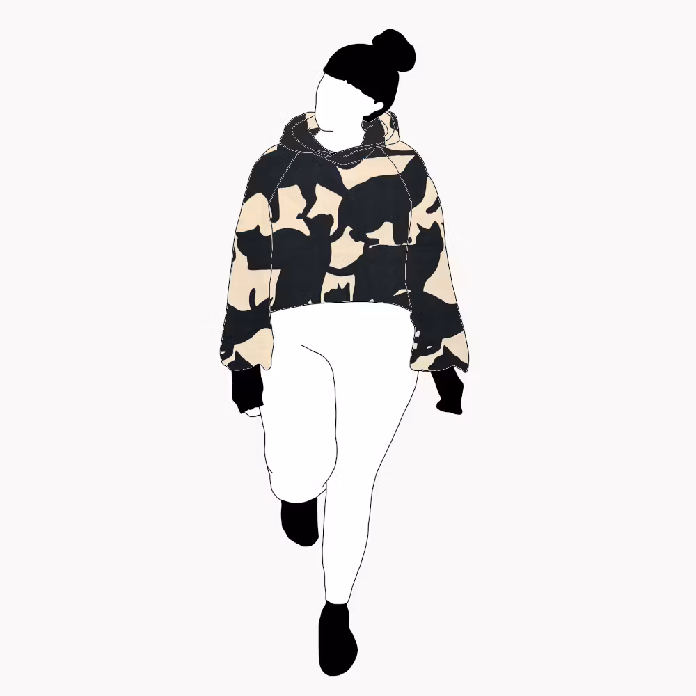 Purrr Crop top deluxe