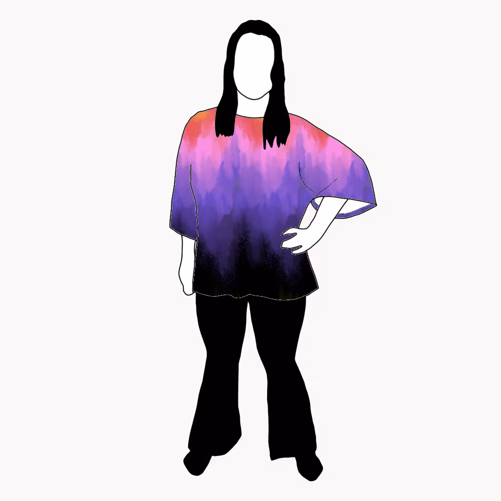 On fire Kimono Tee