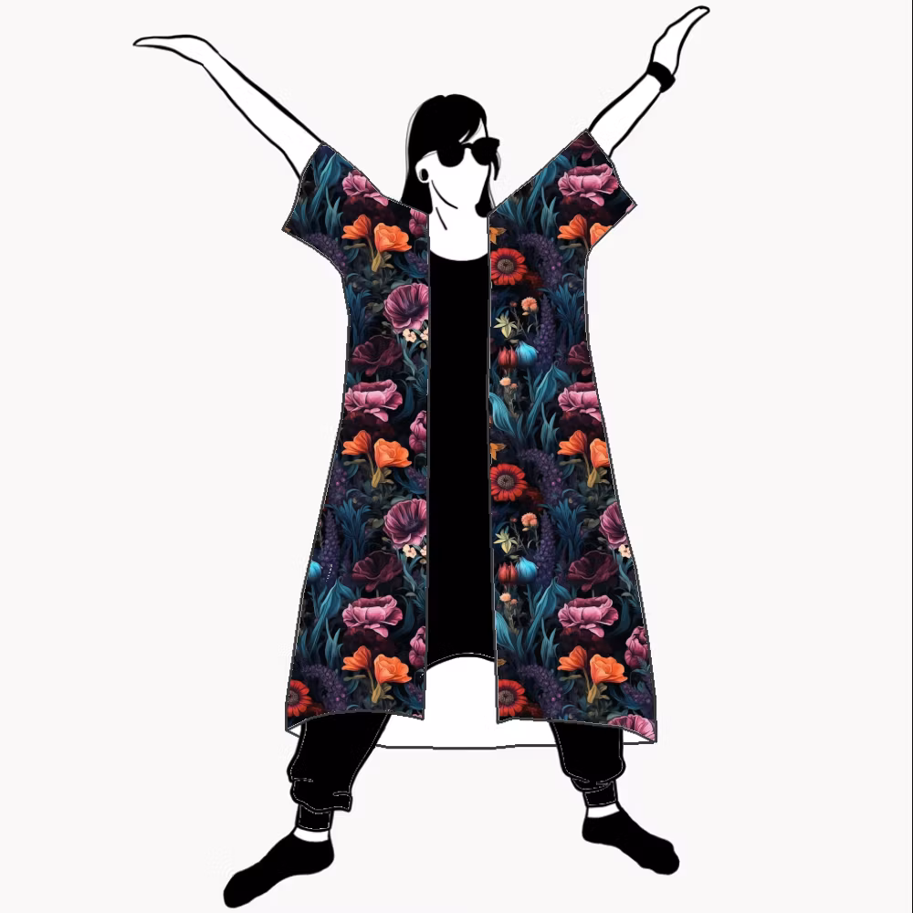 Moody Floral Kimono/Kaftan
