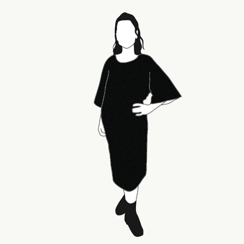 Black Kimono Dress