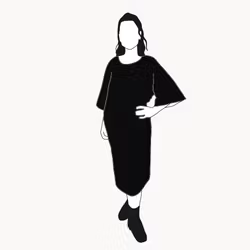 Black Kimono Dress