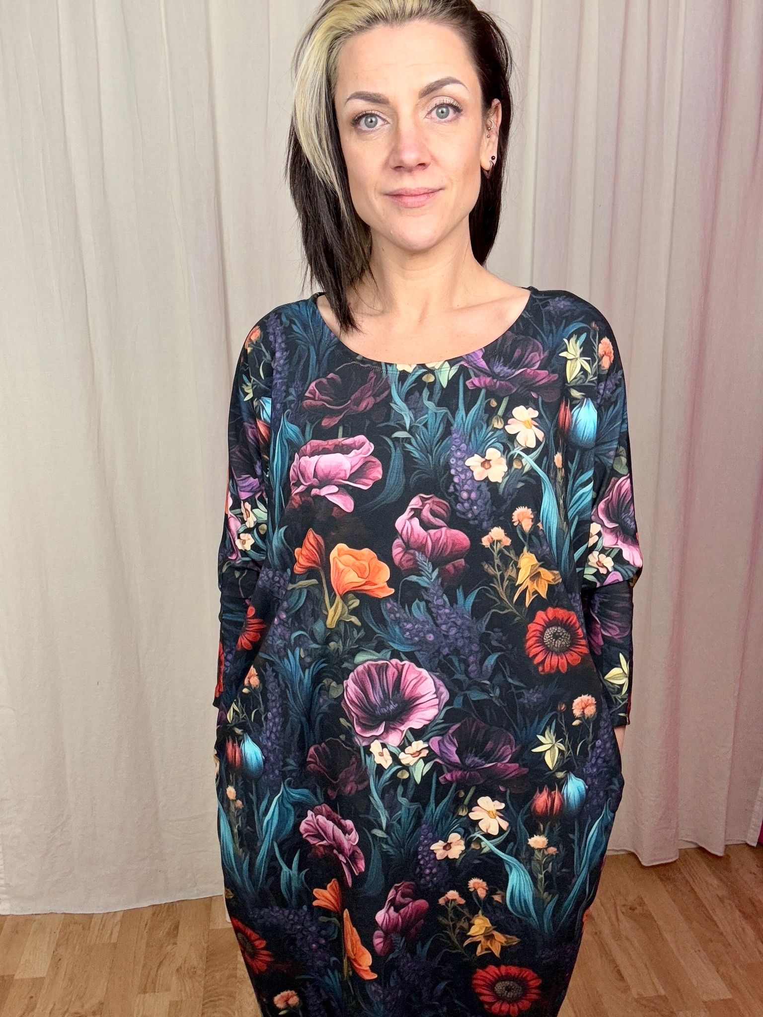 Moody floral Boxtunika