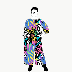 Crazy print All in one suit