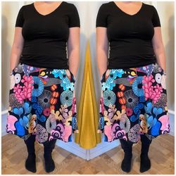 Panter blue/pink Kjol