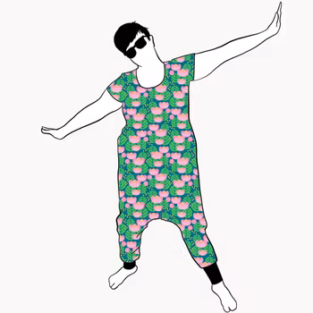 Lotus petrol Jumpsuit (alla ärmlängder)