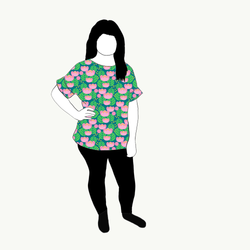 Lotus petrol Oversized T-shirt
