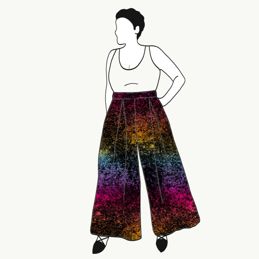 Lava gradient rainbow Culottes (långa & 3/4 långa)