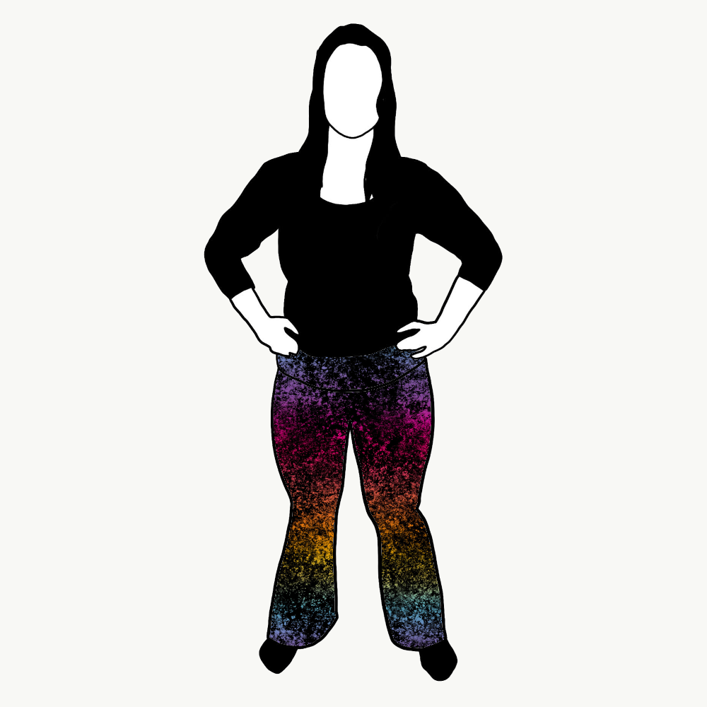 Lava gradient rainbow Jazzbyxa