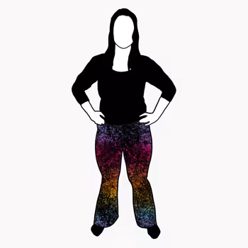 Lava gradient rainbow Jazzbyxa