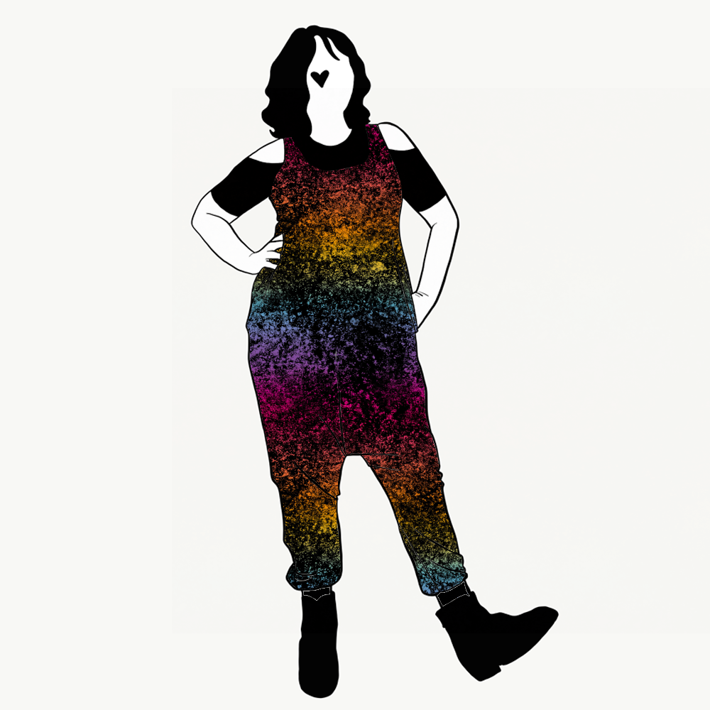 Lava gradient rainbow Jumpsuit (alla ärmlängder)