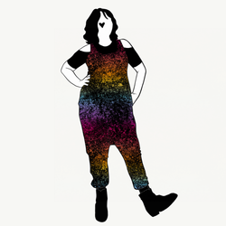 Lava gradient rainbow Jumpsuit (alla ärmlängder)