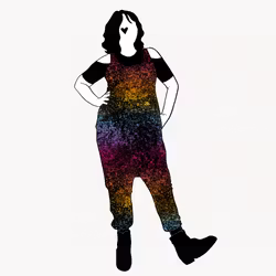 Lava gradient rainbow Jumpsuit (alla ärmlängder)