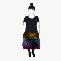 Lava gradient rainbow Kjol