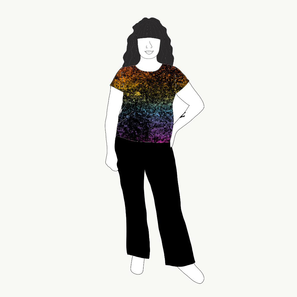Lava gradient rainbow T-shirt