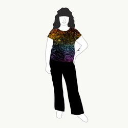 Lava gradient rainbow T-shirt