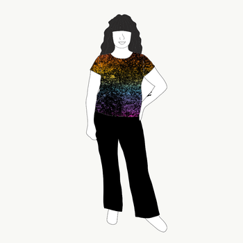 Lava gradient rainbow T-shirt