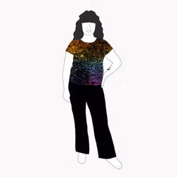 Lava gradient rainbow T-shirt