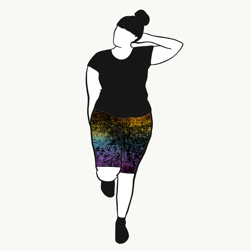 Lava gradient rainbow Cykelbyxor
