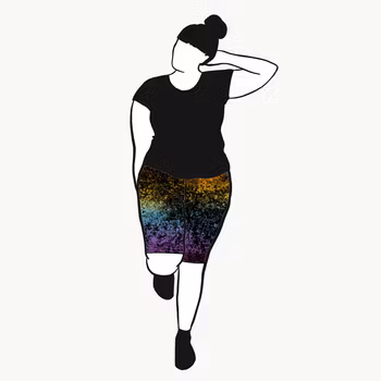 Lava gradient rainbow Cykelbyxor