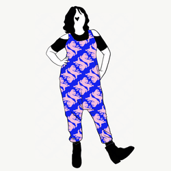Panter blue/pink Jumpsuit (alla ärmlängder)