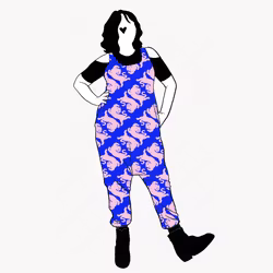 Panter blue/pink Jumpsuit (alla ärmlängder)