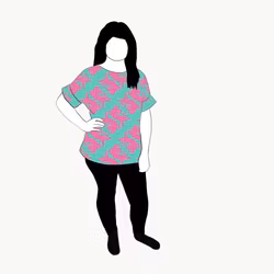 Panter turquoise/pink Oversized T-shirt