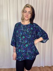 Kimono Tee Viskos Valfritt tyg