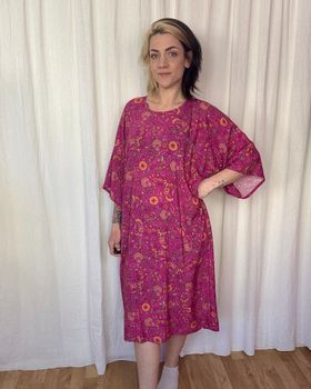 Kimono Dress Viskos Valfritt tyg