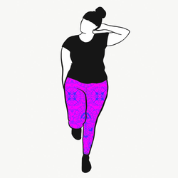 Ornamental Purple Leggings
