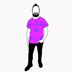 Ornamental Purple T-shirt Herr