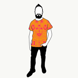 Ornamental Yellow T-shirt Herr