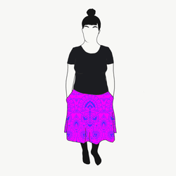 Ornamental Purple Kjol