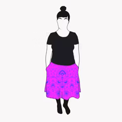 Ornamental Purple Kjol
