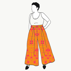 Ornamental Yellow Culottes (långa & 3/4 långa)