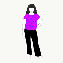 Ornamental Purple T-shirt