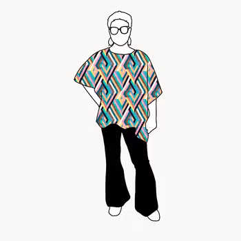 Geo Petrol Relaxed Top