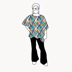 Geo Petrol Relaxed Top