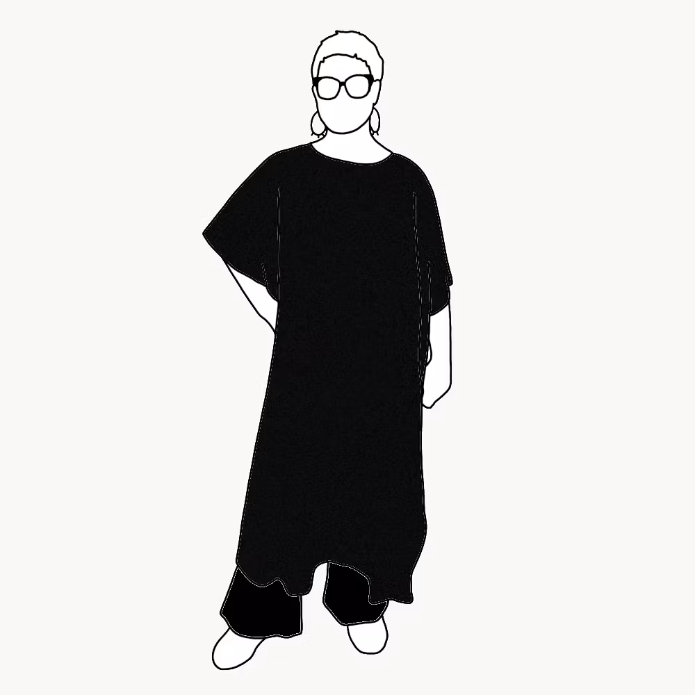 Relaxed Dress - Enfärgad - Olika färger!